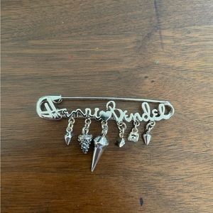 Henri Bendel Safety Bin brooch pin RARE